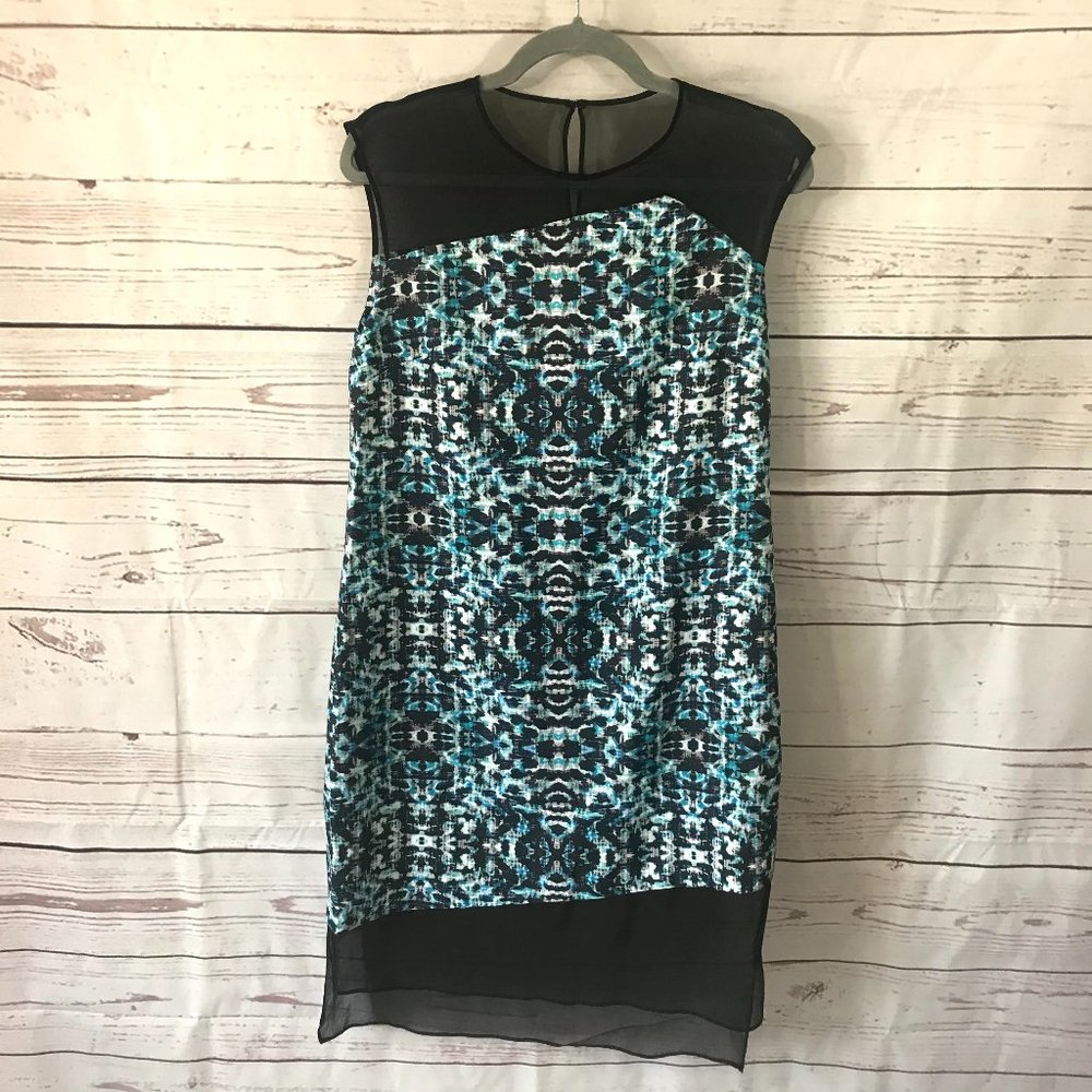 Parker NY Women's Ziyan Printed Combo Dress Size M